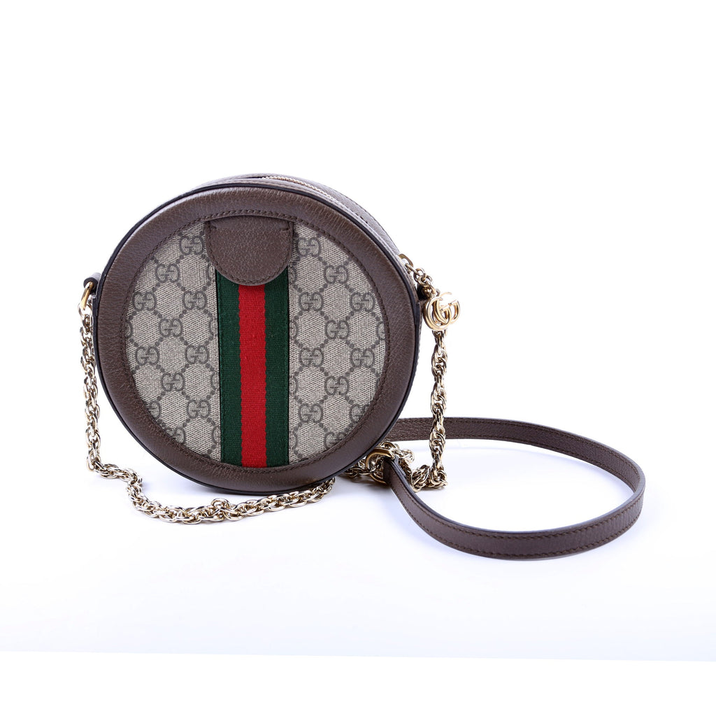 ON HOLD 550618 Ophidia GG Supreme Round Small Crossbody