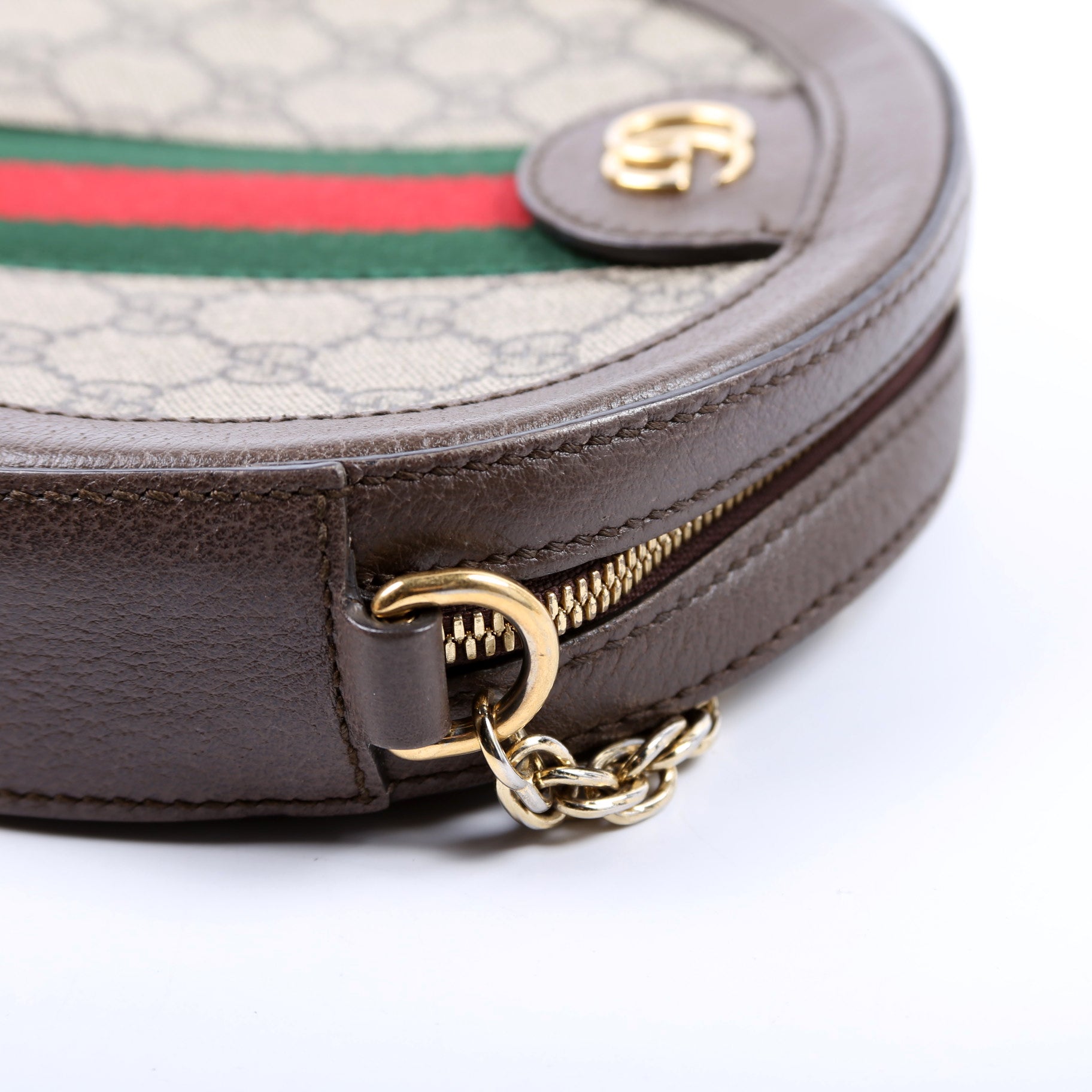 ON HOLD 550618 Ophidia GG Supreme Round Small Crossbody