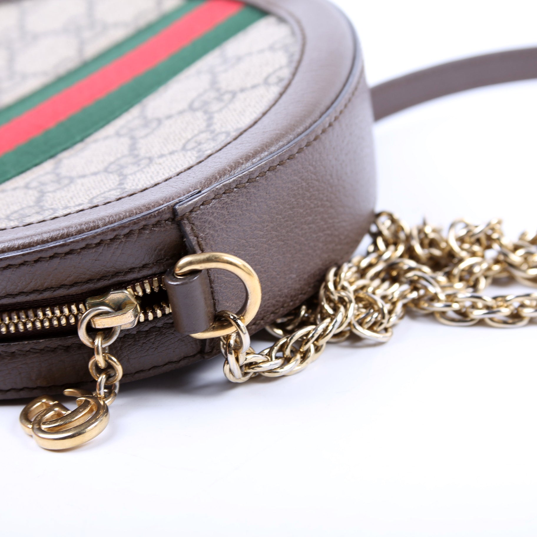 ON HOLD 550618 Ophidia GG Supreme Round Small Crossbody