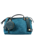 8BL124 By the Way Medium Coin Pocket Suede Teal