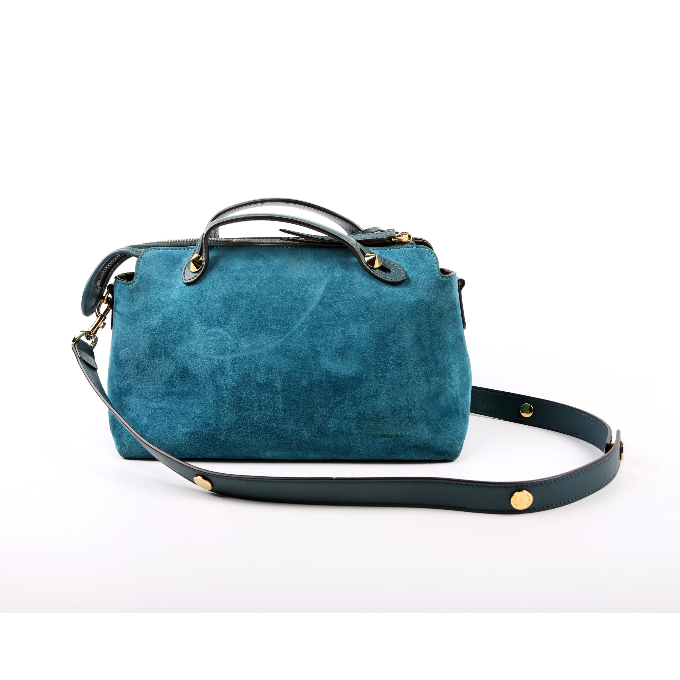 8BL124 By the Way Medium Coin Pocket Suede Teal