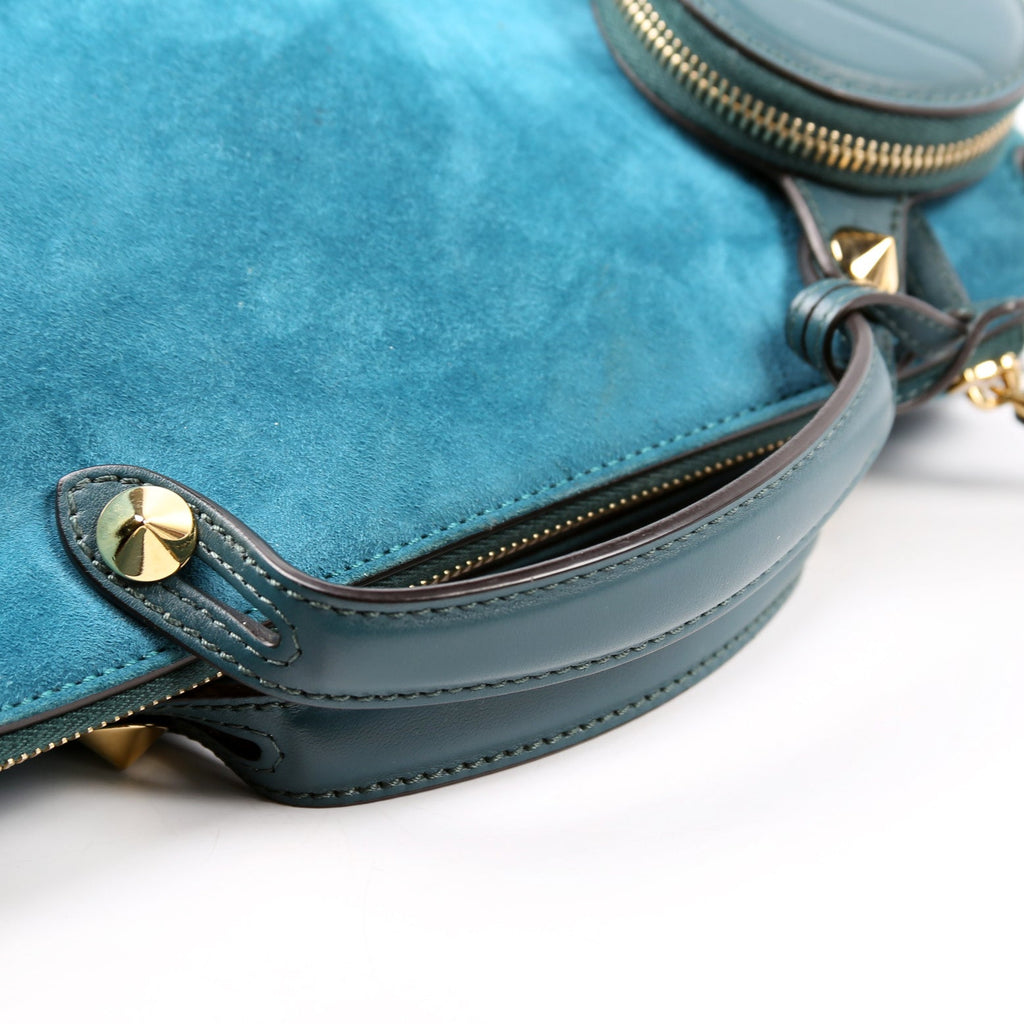 8BL124 By the Way Medium Coin Pocket Suede Teal