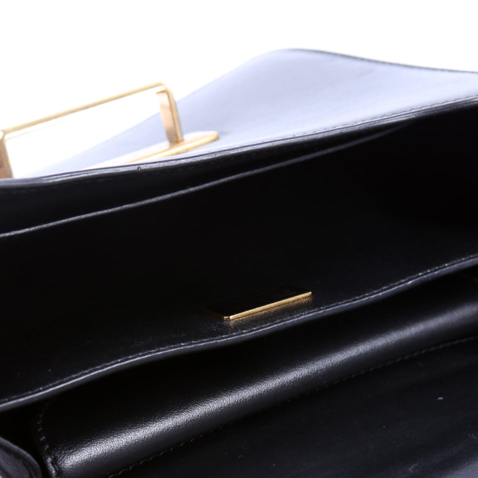Cahier Bag Small Crocodile/Calfskin Black