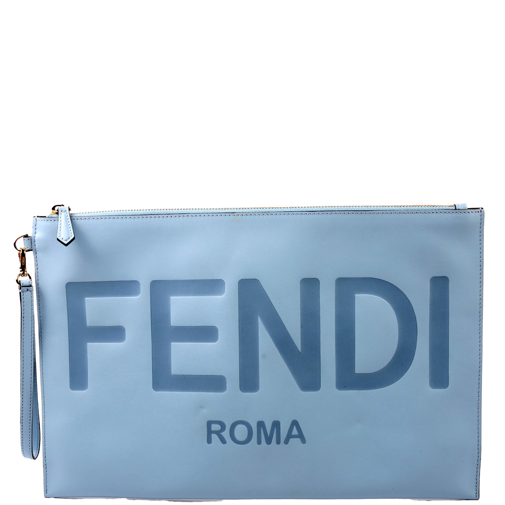 8N0178 Roma Large Flat Pouch Blue