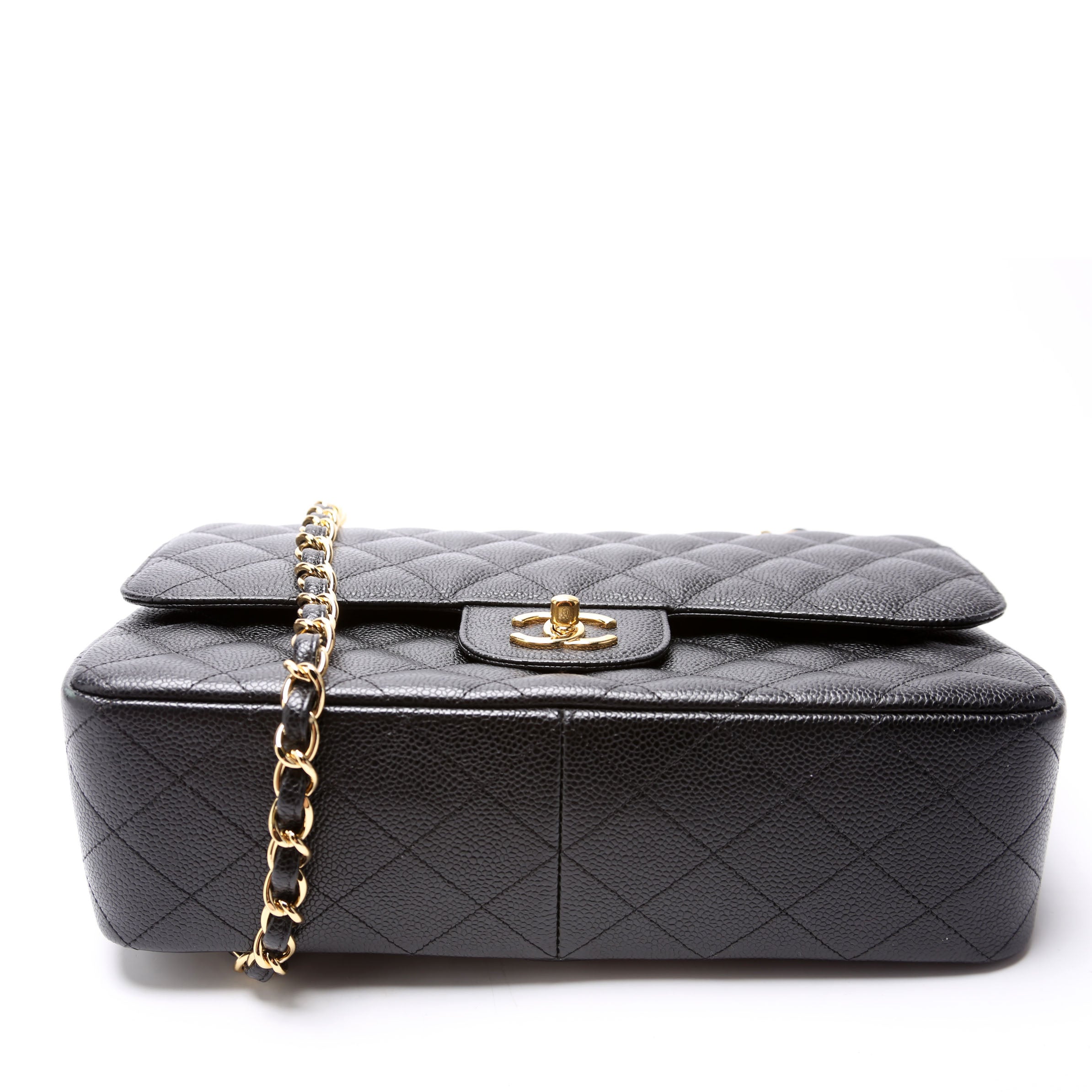 Classic Flap Jumbo Caviar 25-28M Black