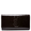 Belle De Jour Clutch Textured Patent 347990 Black