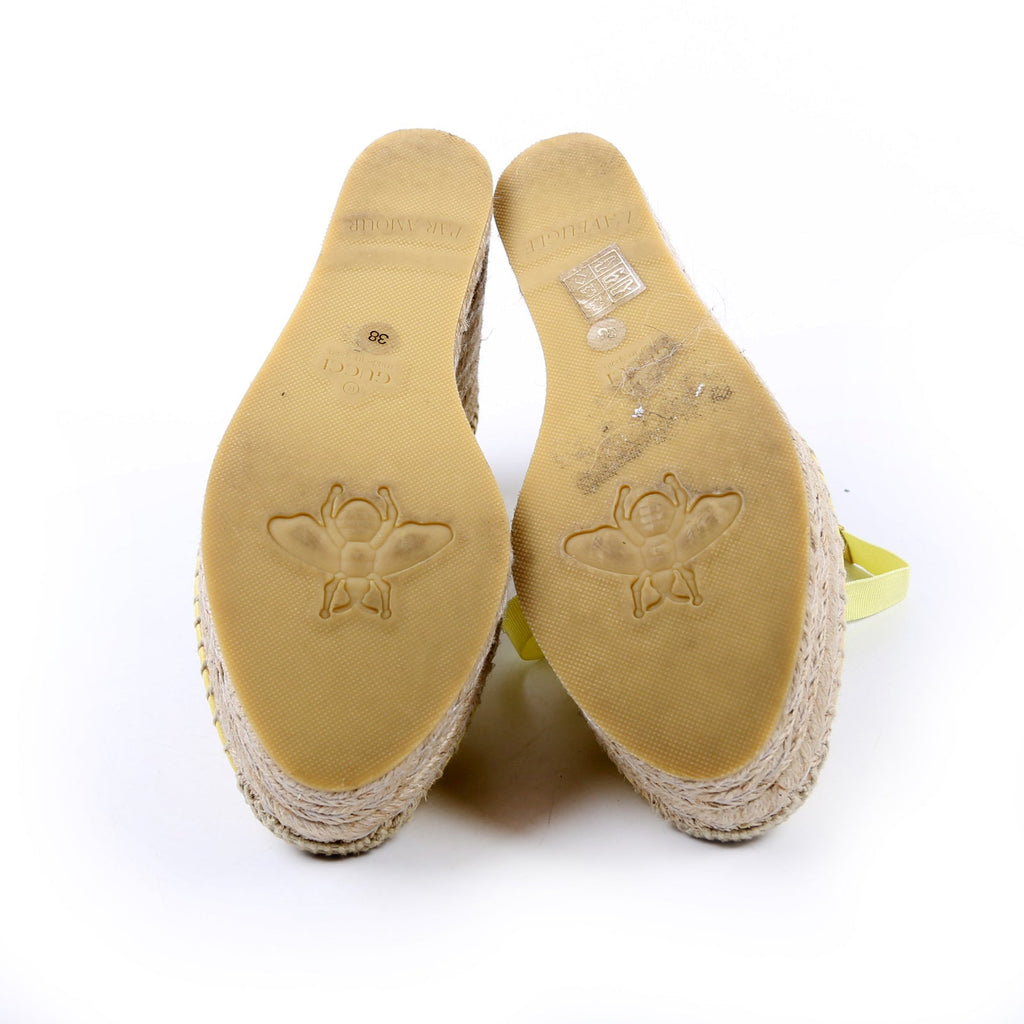 GG Marmont Espadrille Wedges Size 38