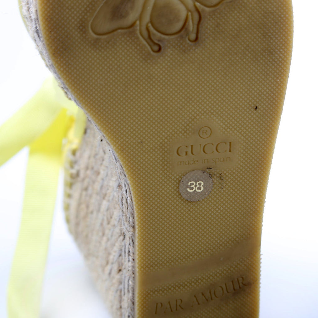 GG Marmont Espadrille Wedges Size 38