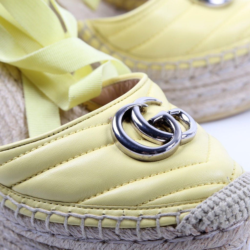 GG Marmont Espadrille Wedges Size 38