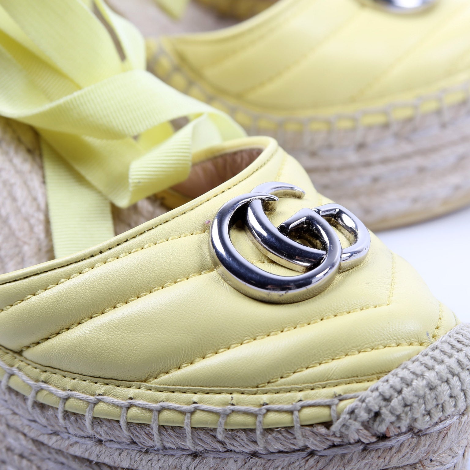 GG Marmont Espadrille Wedges Size 38