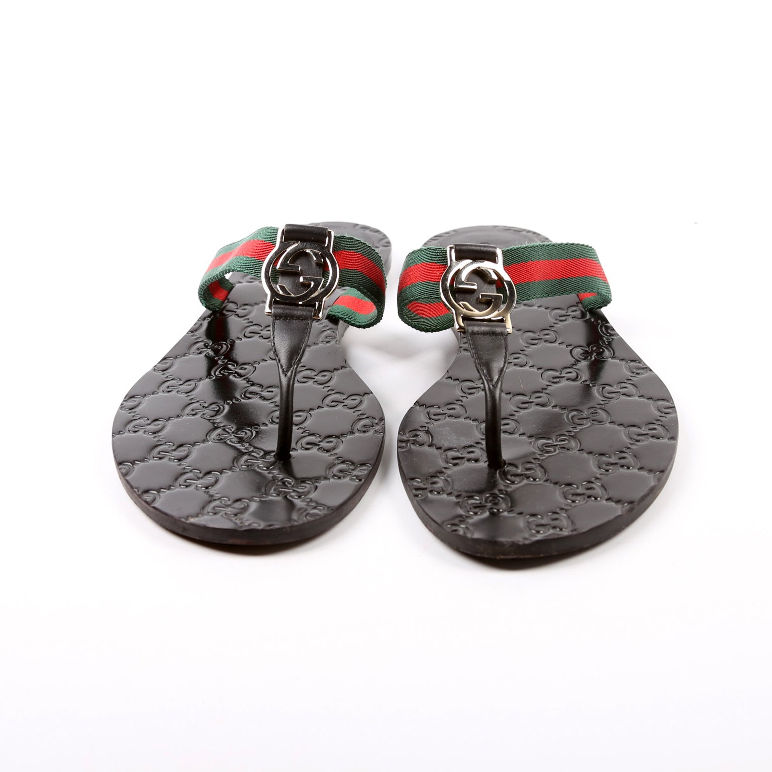 GG Web Strap Flip Flops Size 39.5