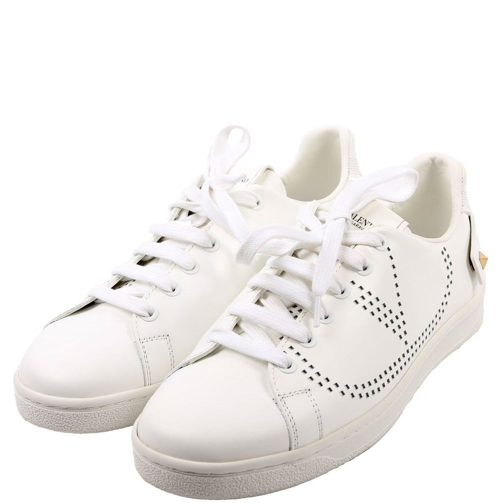 Backnet V Logo Sneakers Size 38 White
