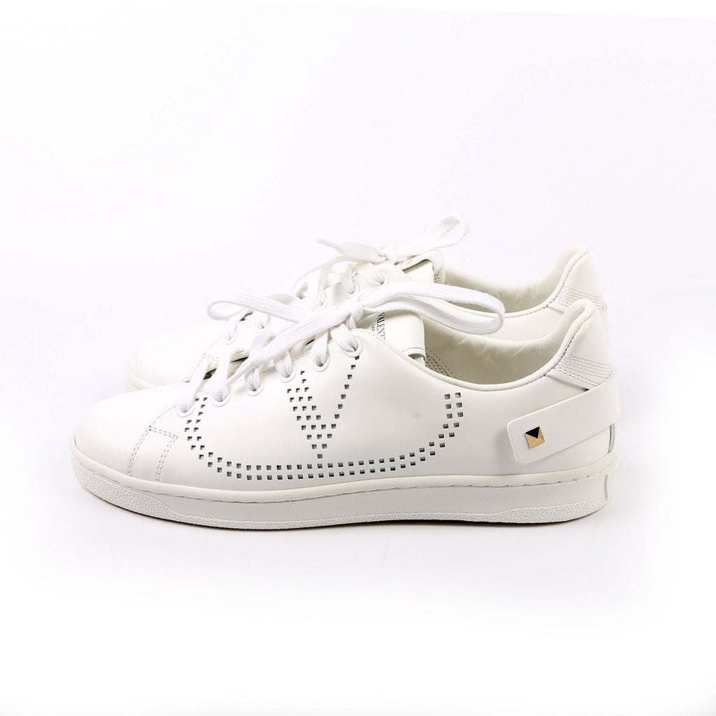 Backnet V Logo Sneakers Size 38 White