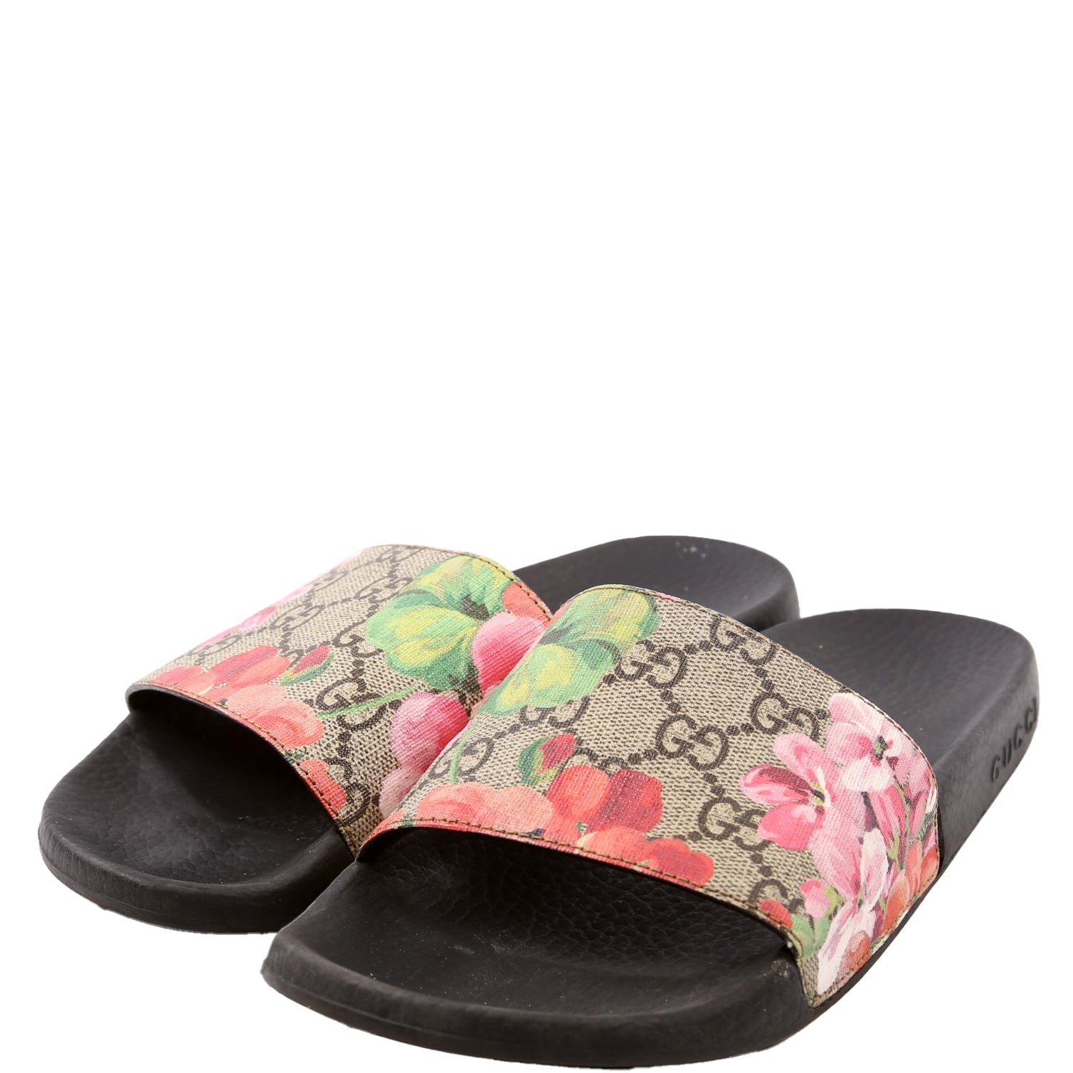GG Blooms Slides Size 36 Beige/Multicolor