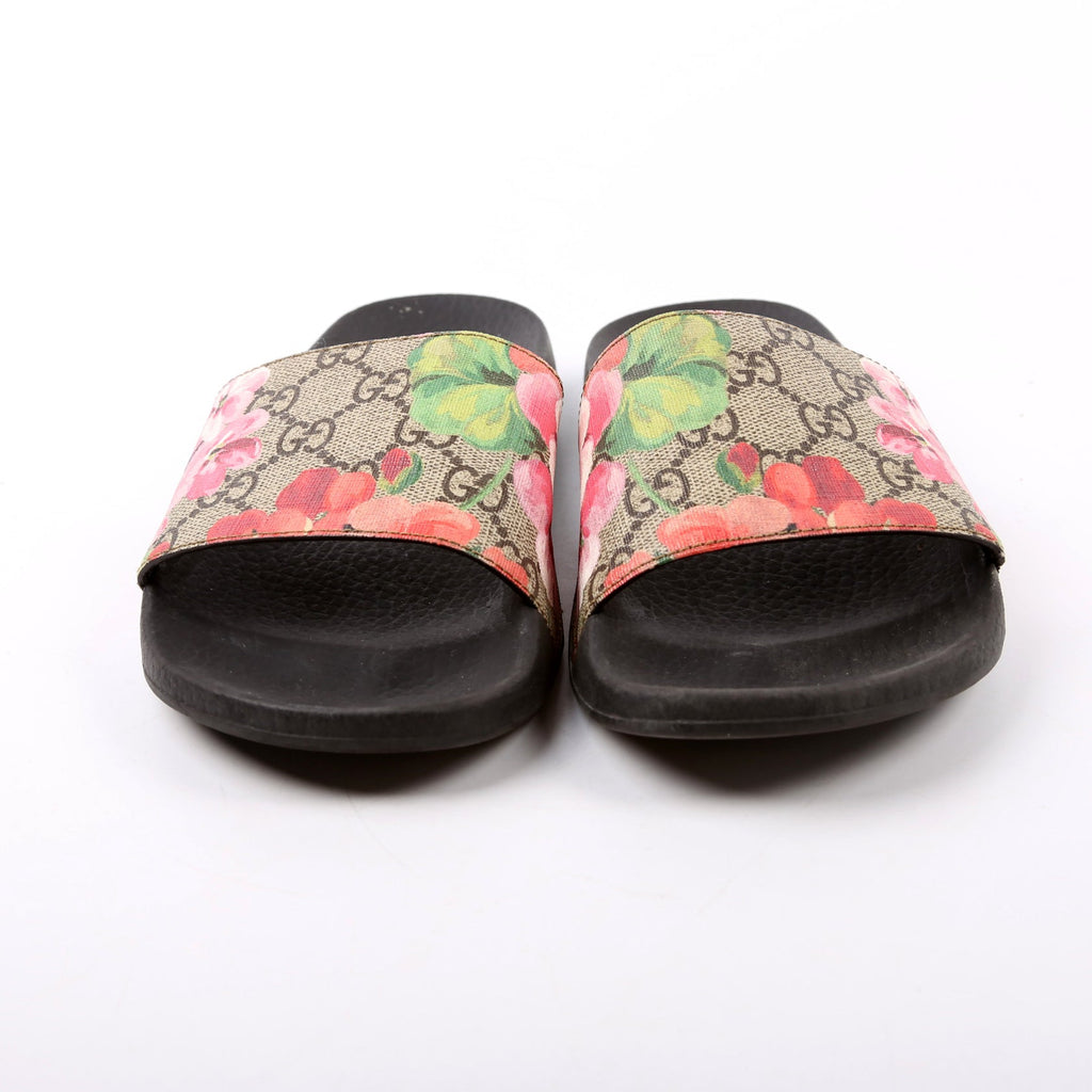 GG Blooms Slides Size 36 Beige/Multicolor