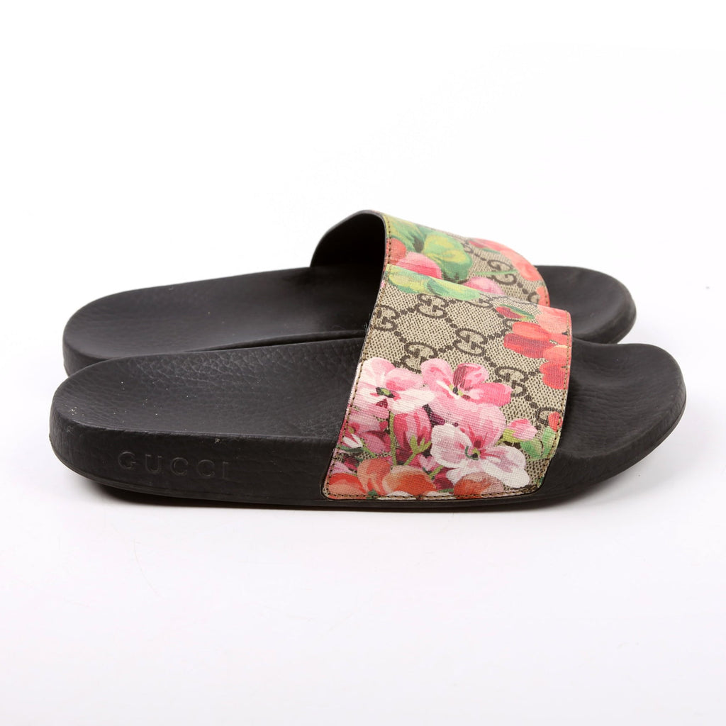 GG Blooms Slides Size 36 Beige/Multicolor