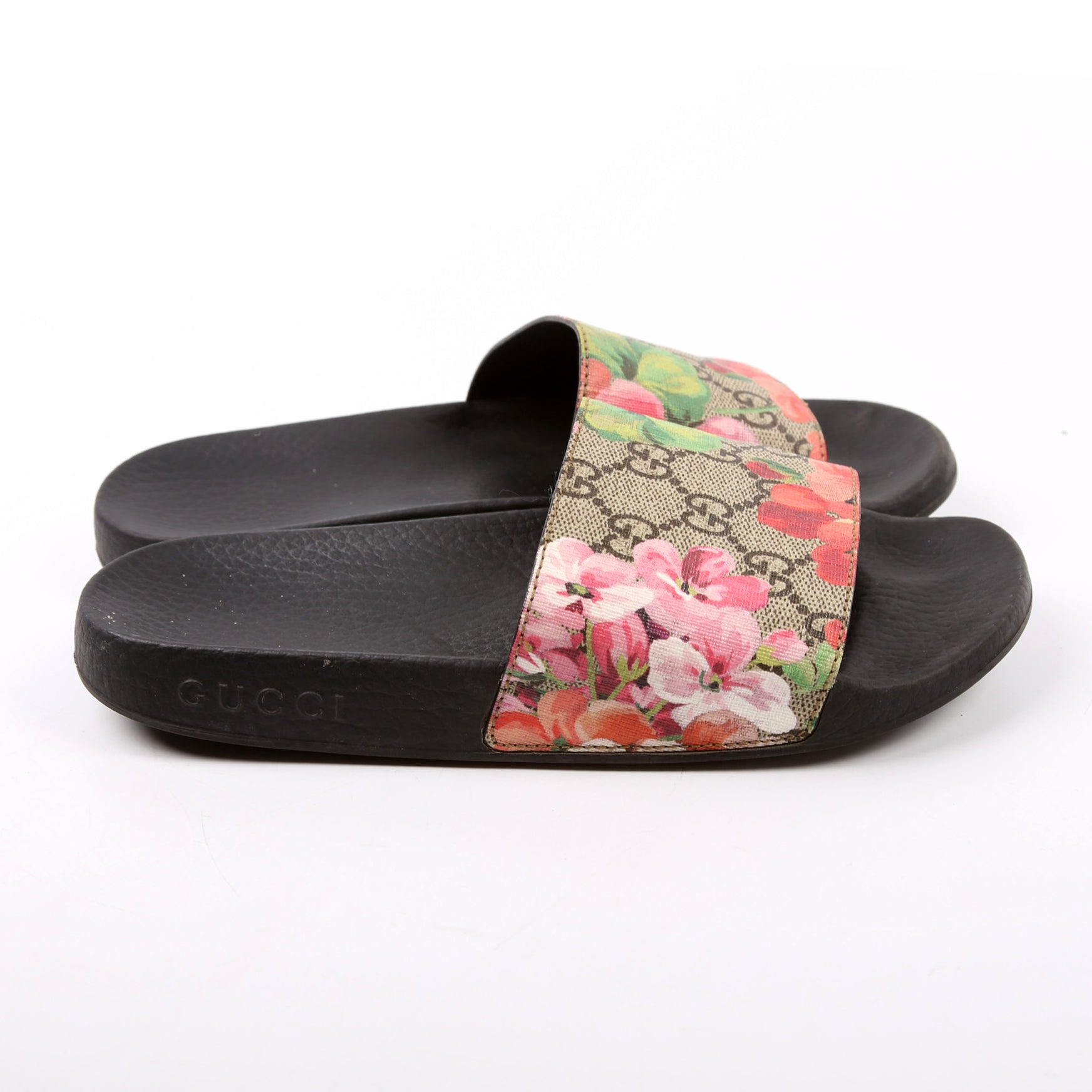 GG Blooms Slides Size 36 Beige/Multicolor