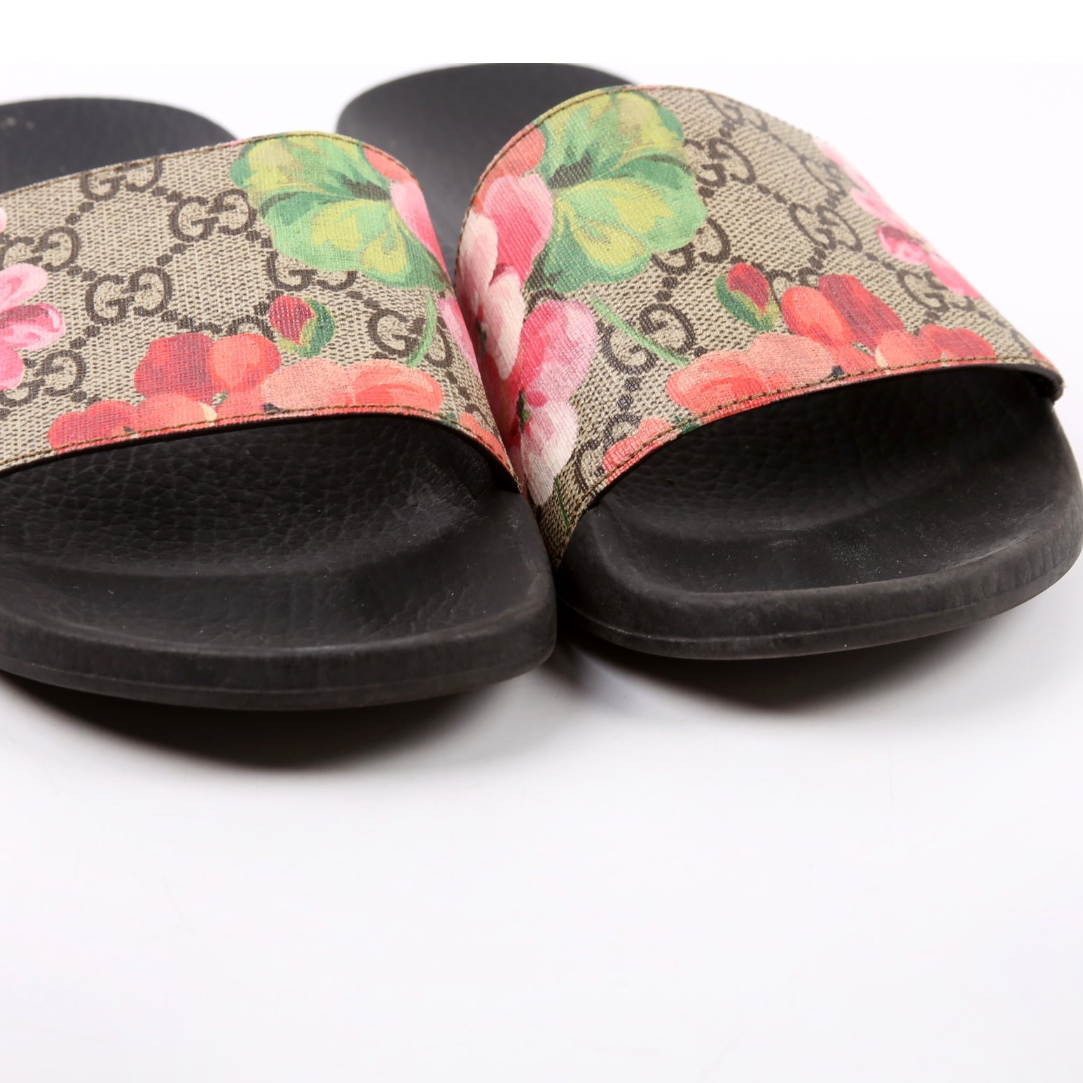 GG Blooms Slides Size 36 Beige/Multicolor