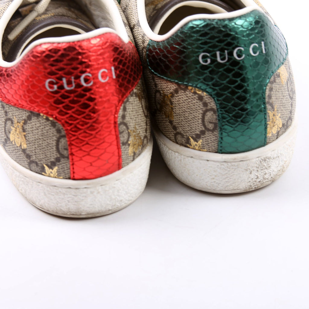 Ace Web GG Supreme Bee Sneakers Size 36 Beige/Multicolor
