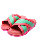 Gucci Criss Cross Web Rubber Slides Size 42