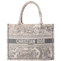 Book Tote Medium Etoile De Jouy Grey/Cream
