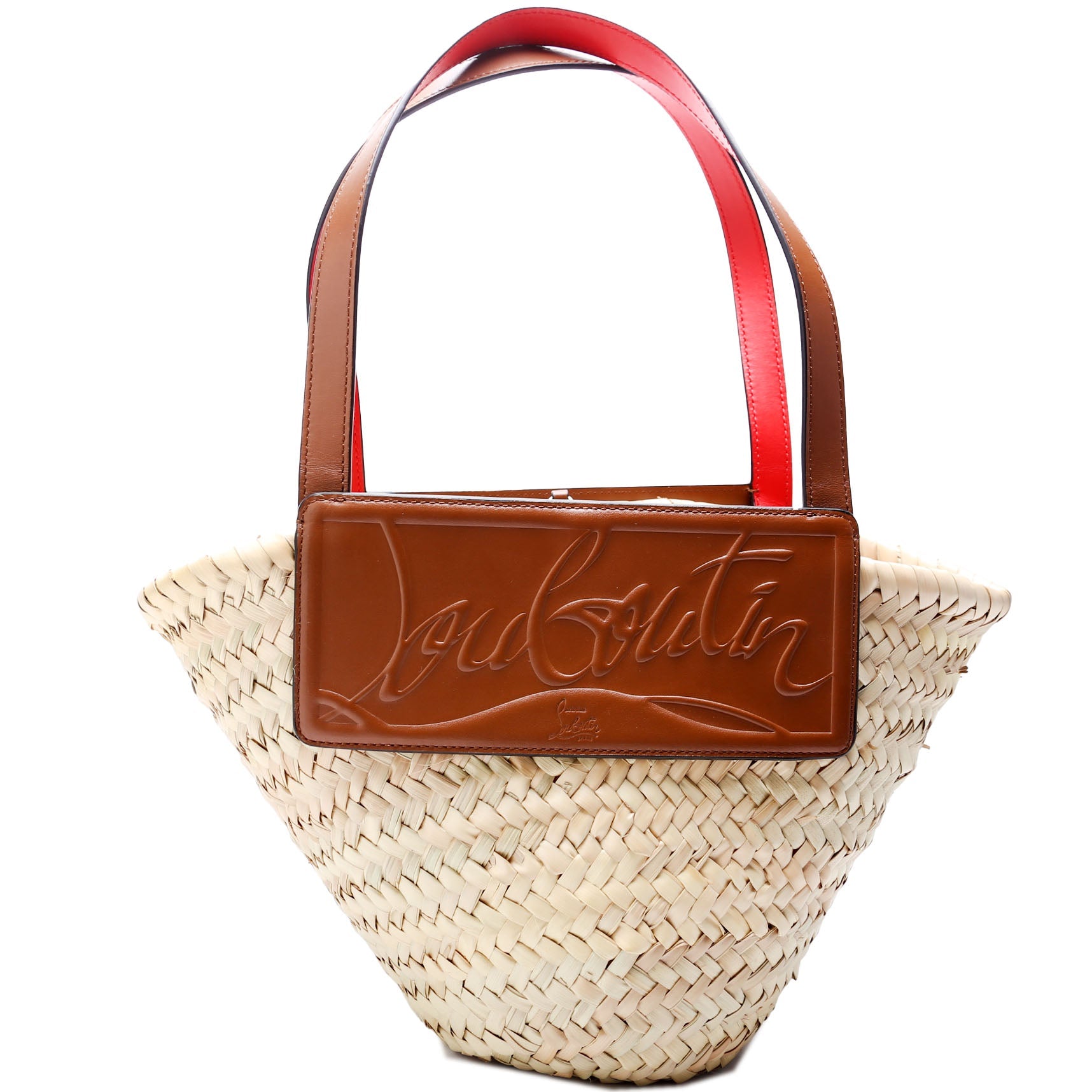 Loubishore Raffia Tote Small Brown