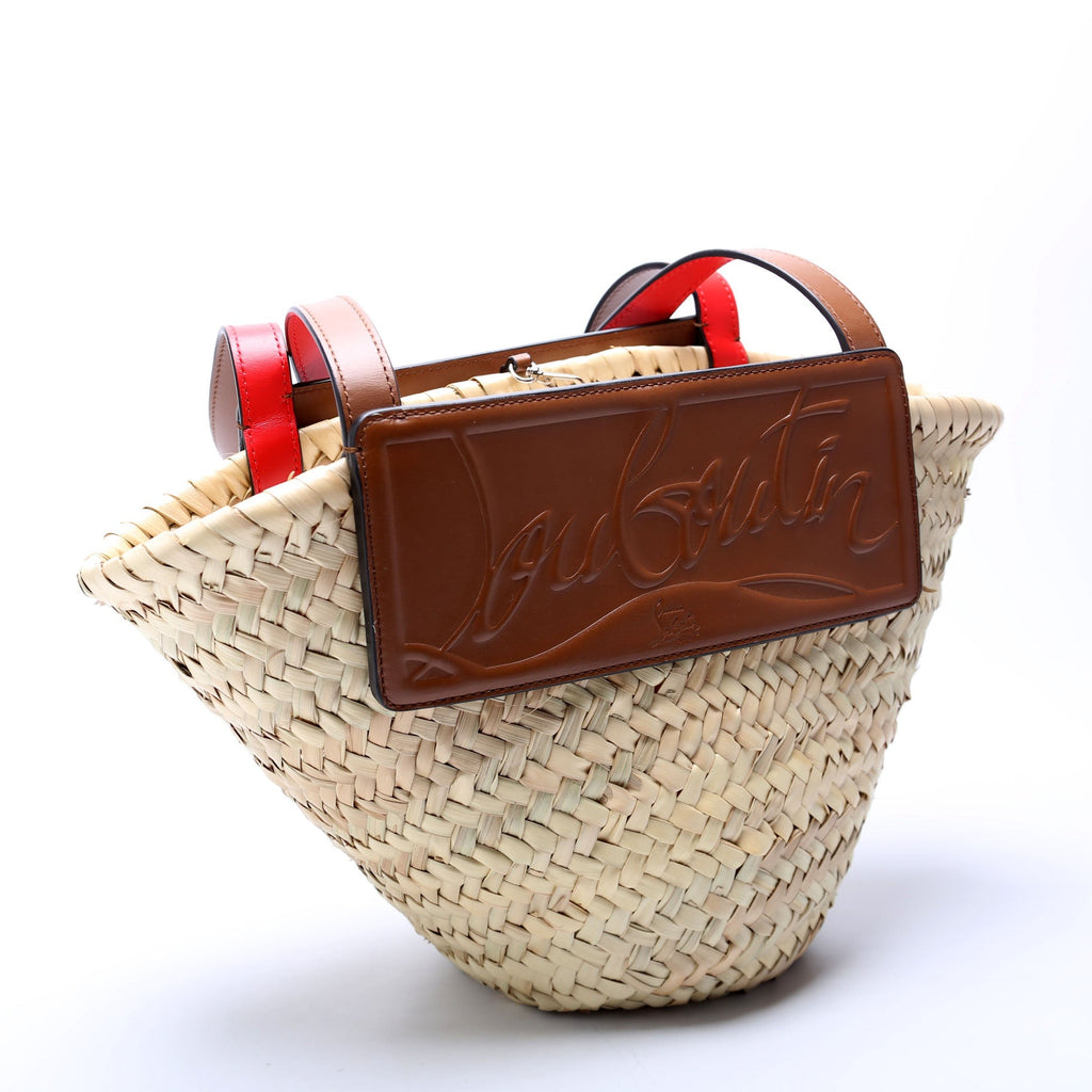 Loubishore Raffia Tote Small Brown