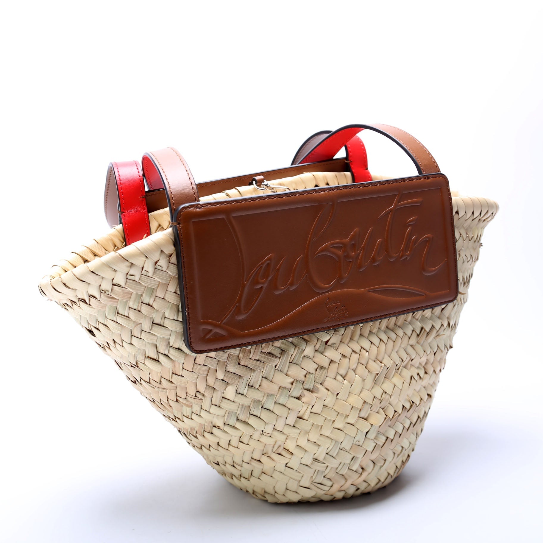 Loubishore Raffia Tote Small Brown