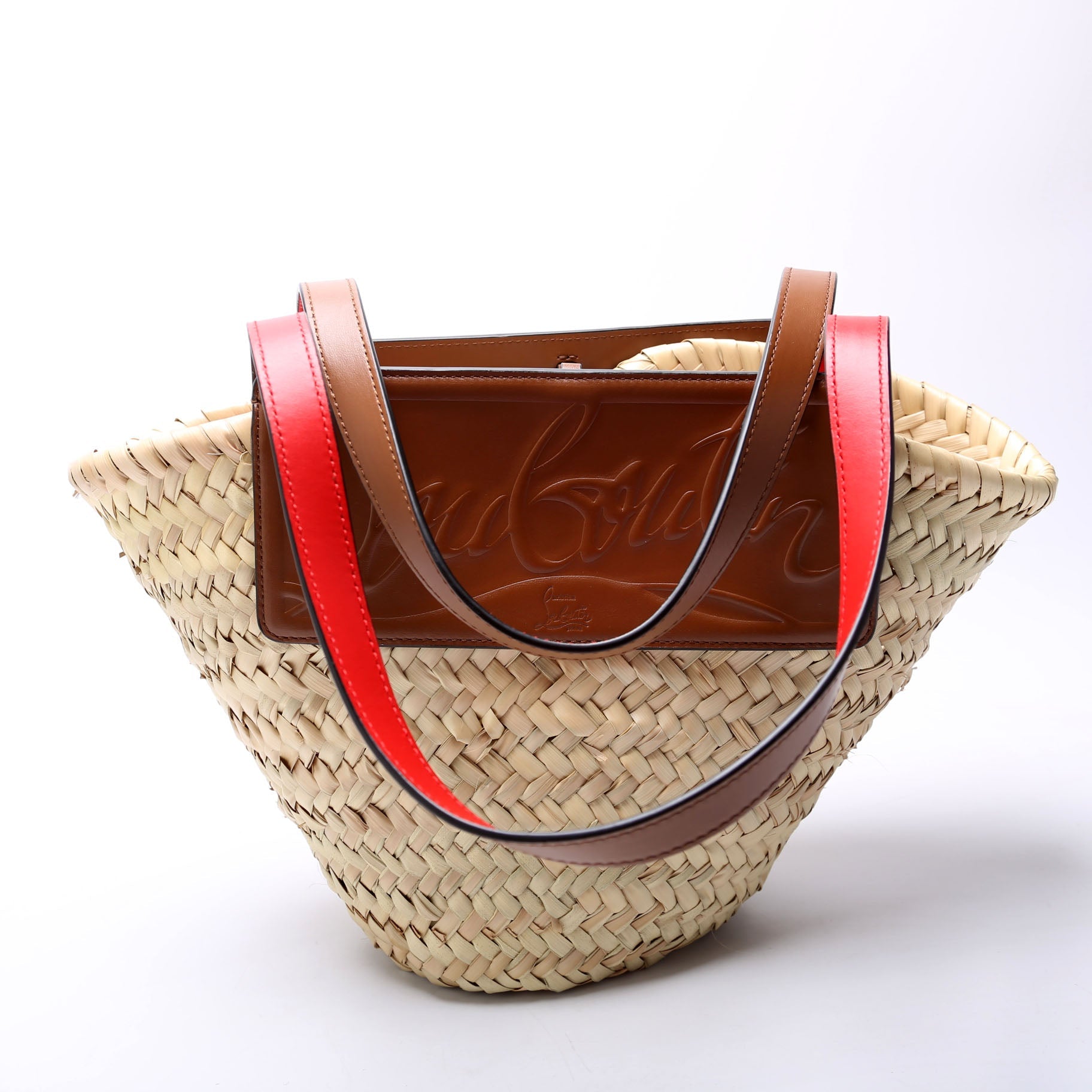 Loubishore Raffia Tote Small Brown