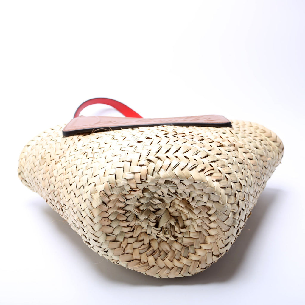 Loubishore Raffia Tote Small Brown