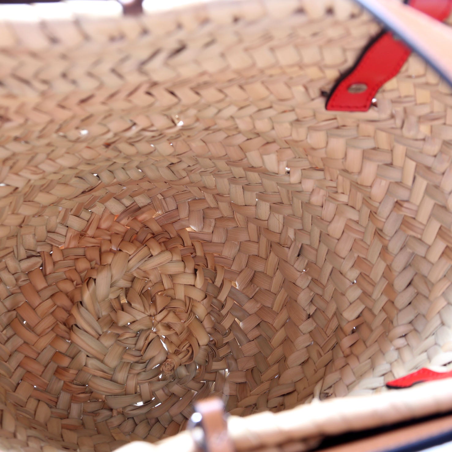 Loubishore Raffia Tote Small Brown