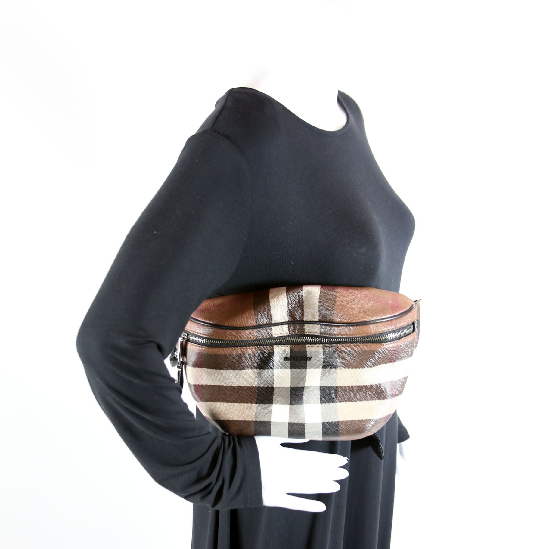 Cason Check E-Canvas Bum Bag