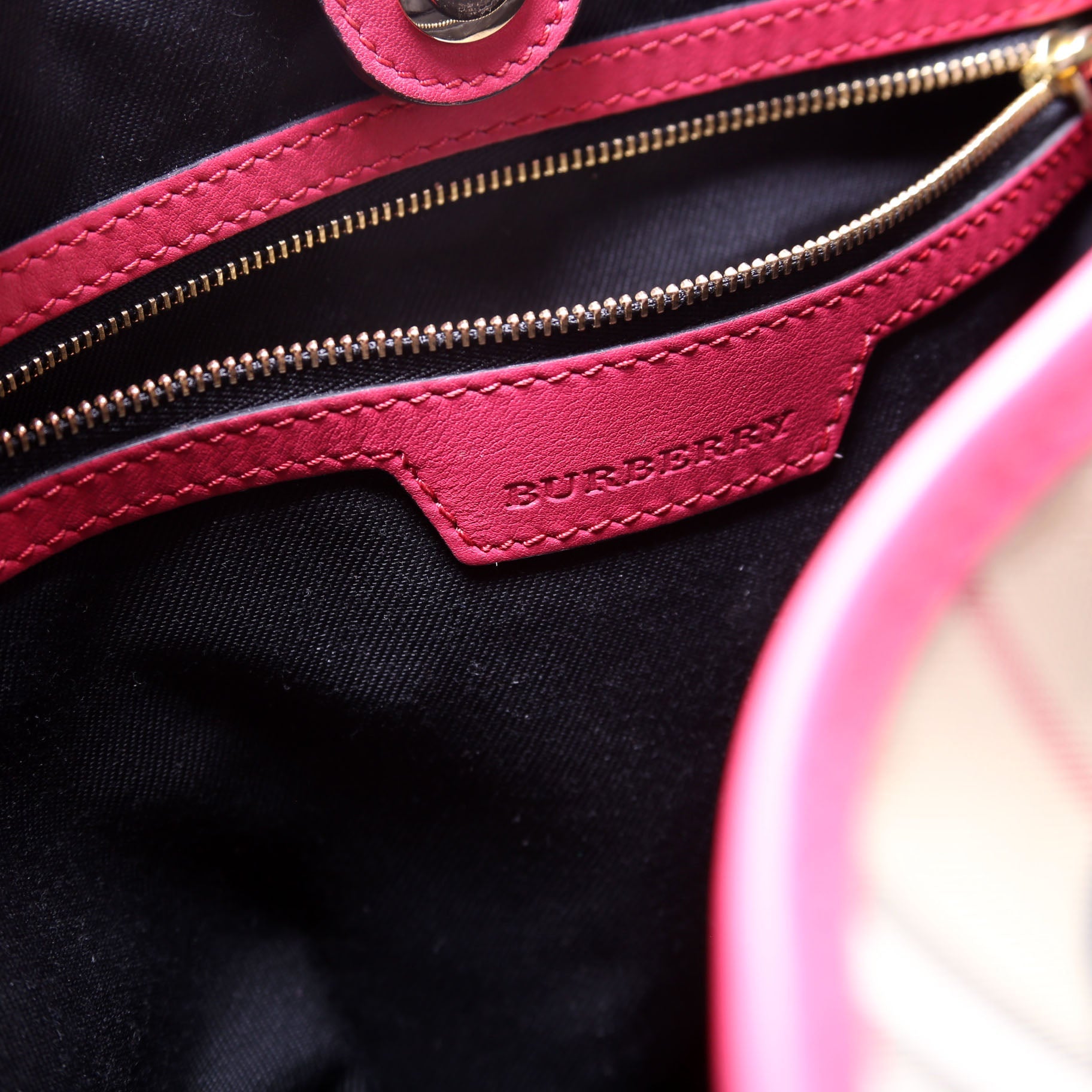 Haymarket Check Small Canterbury Tote Pink