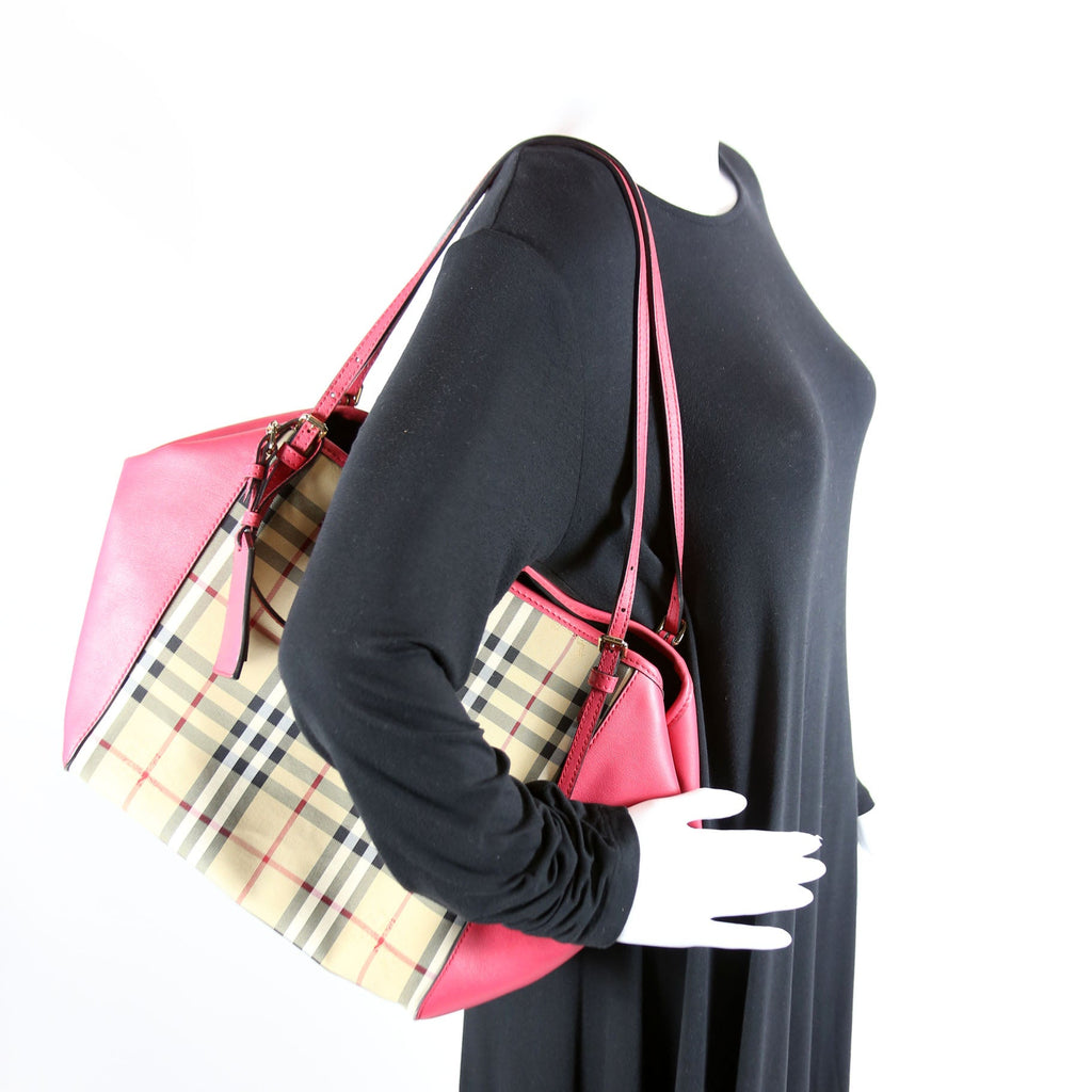 Haymarket Check Small Canterbury Tote Pink