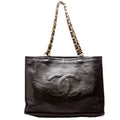CC Lambskin Chain Tote Extra Large Vintage 2M Black