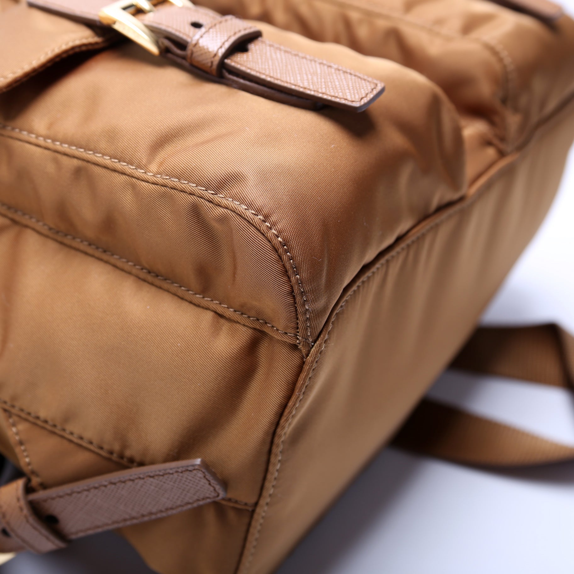 1BZ677 Re-Edition 1978 Re-Nylon Backpack Small Brown