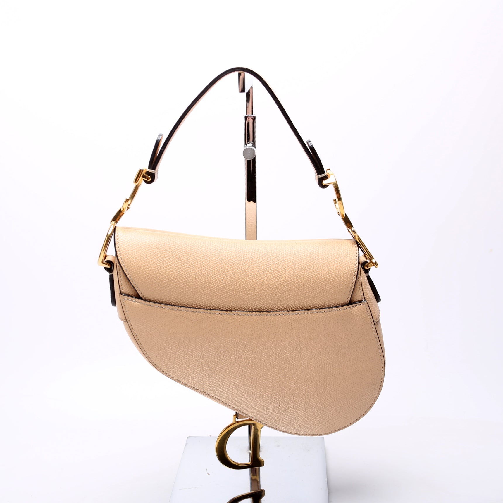Saddle Bag Mini Leather Nude