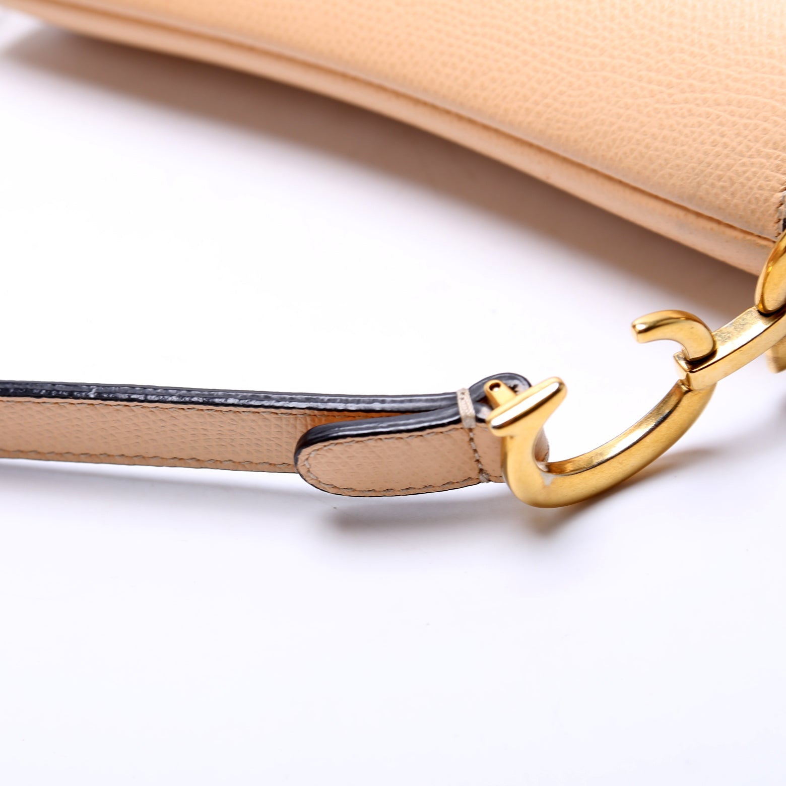 Saddle Bag Mini Leather Nude