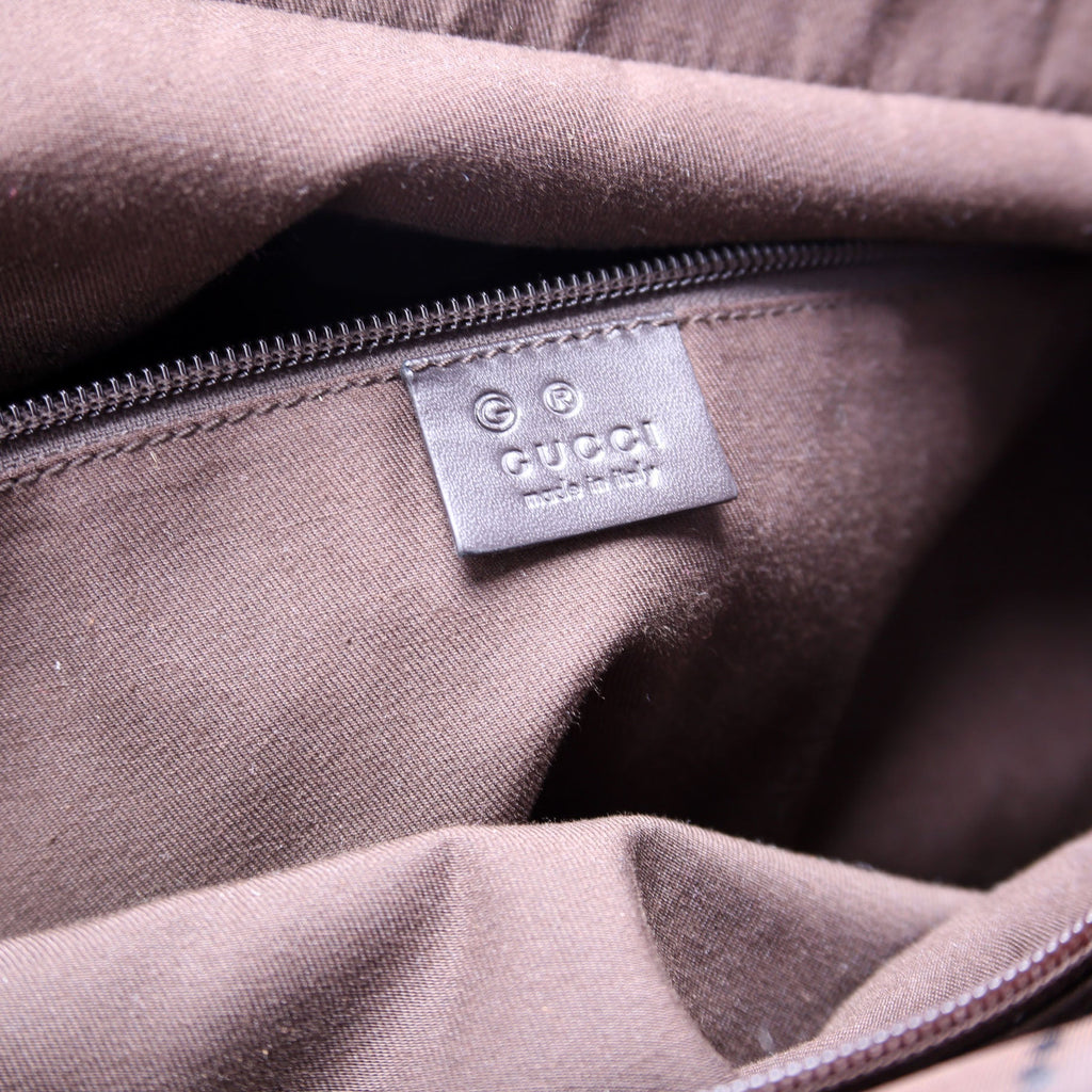 190629 GG Canvas Large Duffle Brown