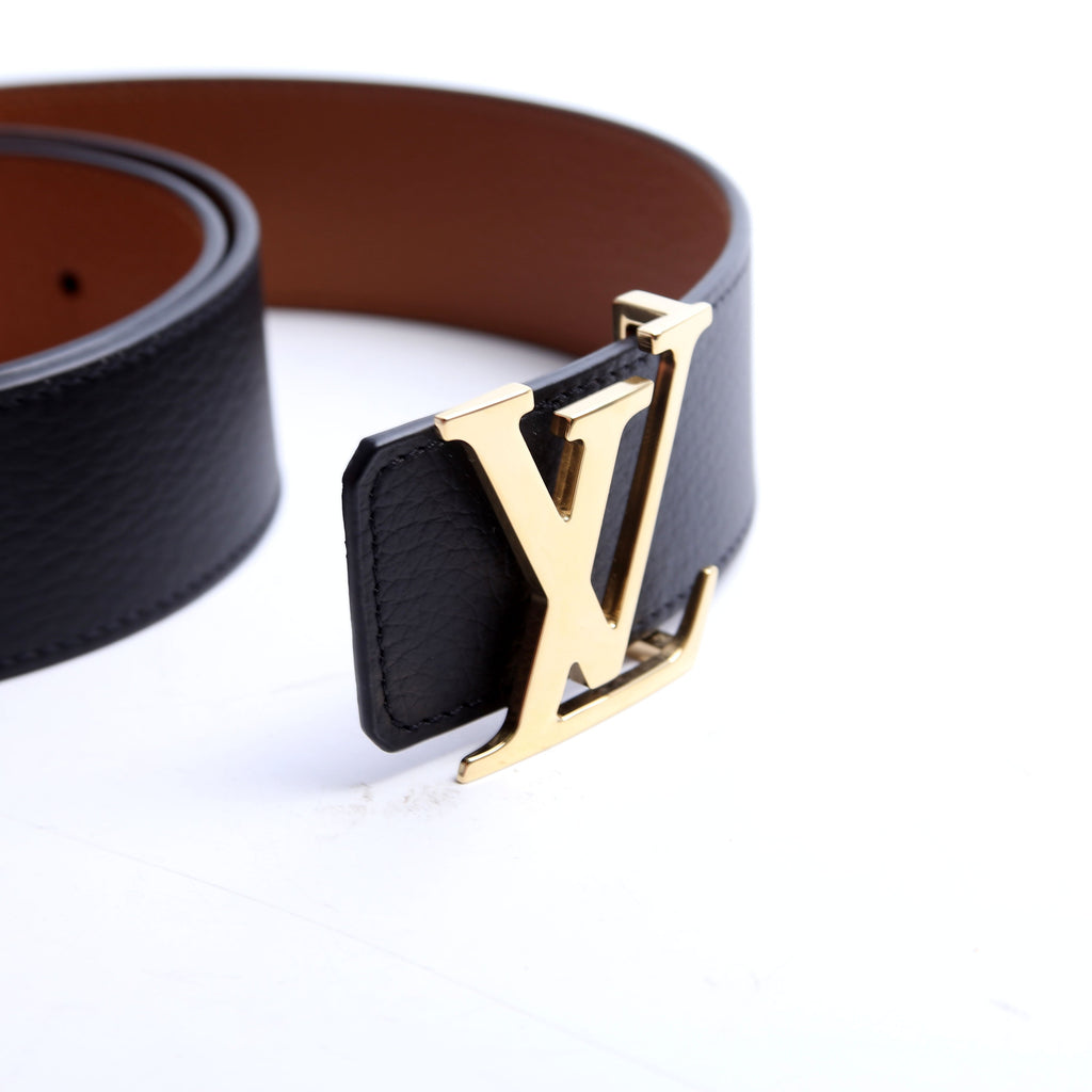 LV Initials 40MM Taurillon Reversible Belt Size 85/34