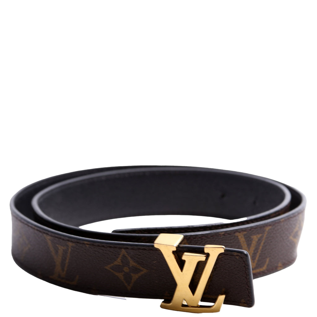 LV Initiales 30MM Reversible Leather/Monogram Belt Size 85/34