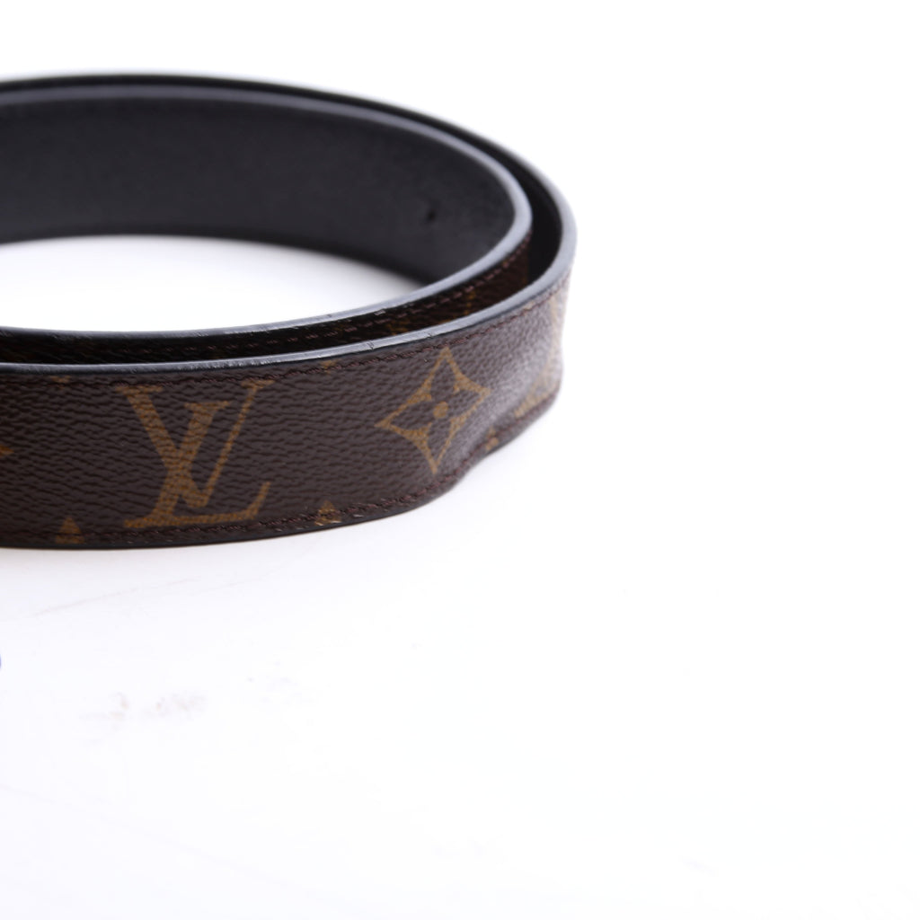 LV Initiales 30MM Reversible Leather/Monogram Belt Size 85/34