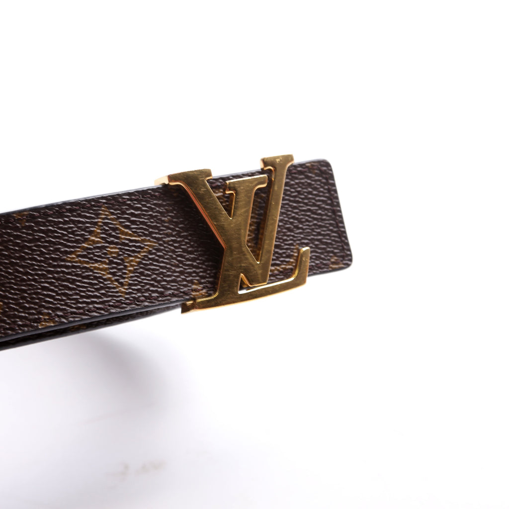 LV Initiales 30MM Reversible Leather/Monogram Belt Size 85/34