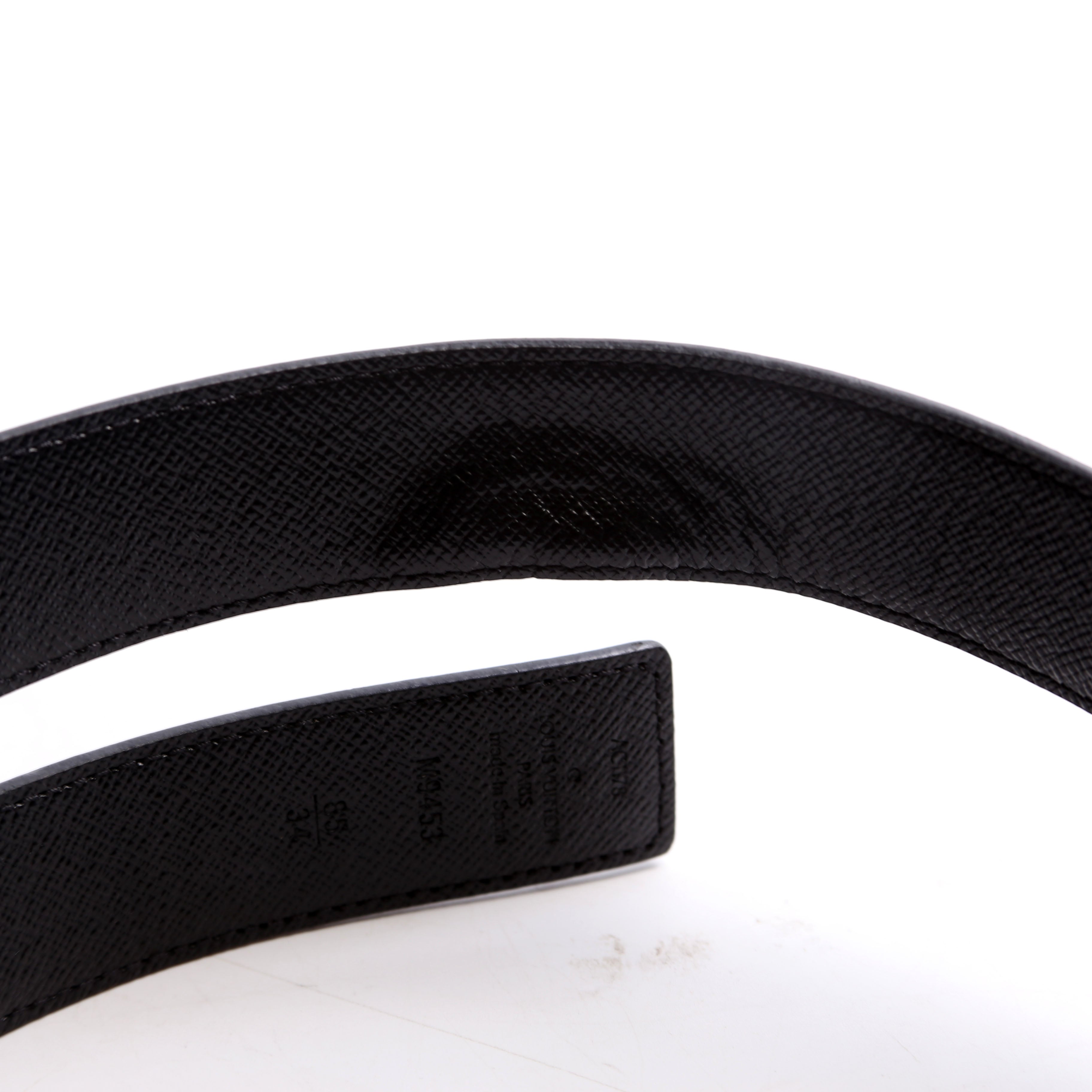 LV Initiales 30MM Reversible Leather/Monogram Belt Size 85/34
