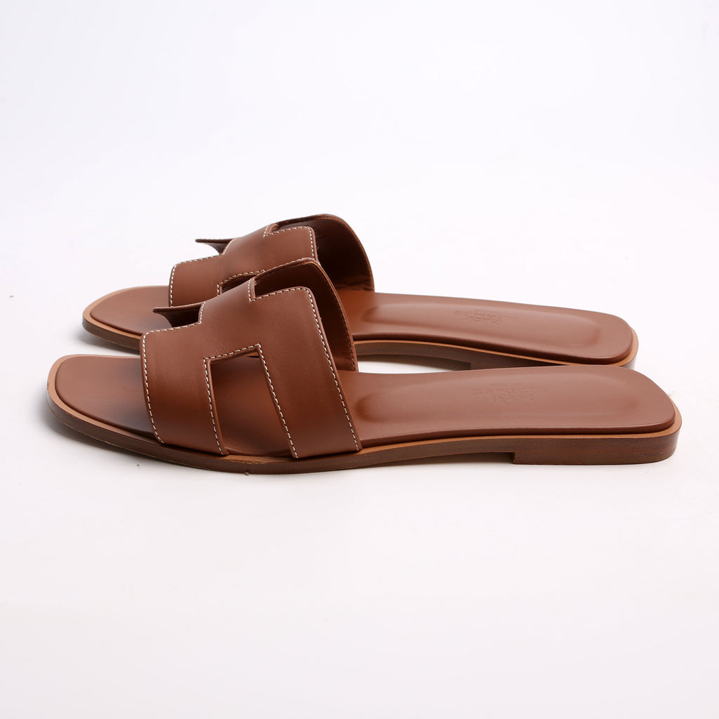 Oran Sandals Size 39 Brown