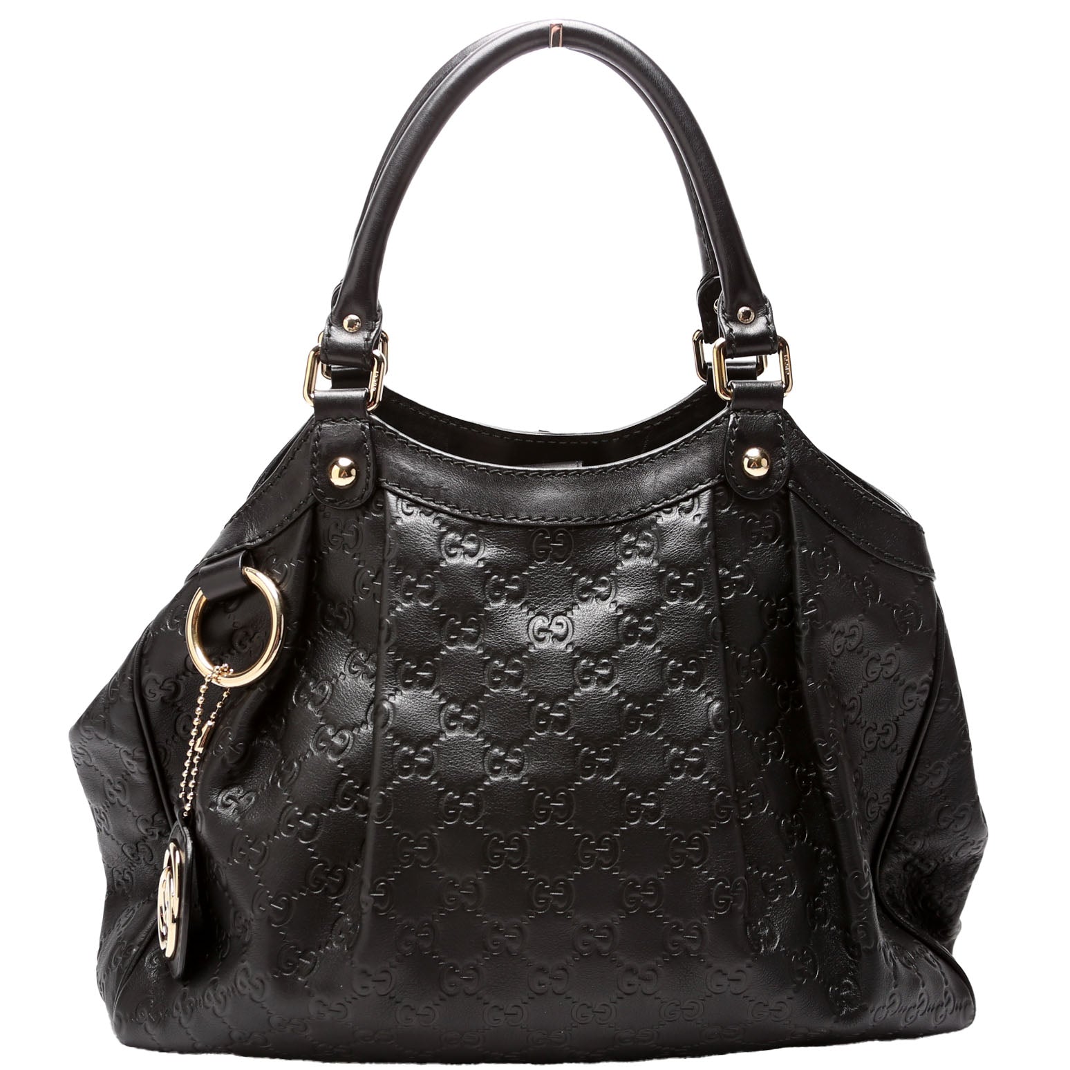 211944 Sukey GG Leather Medium Black