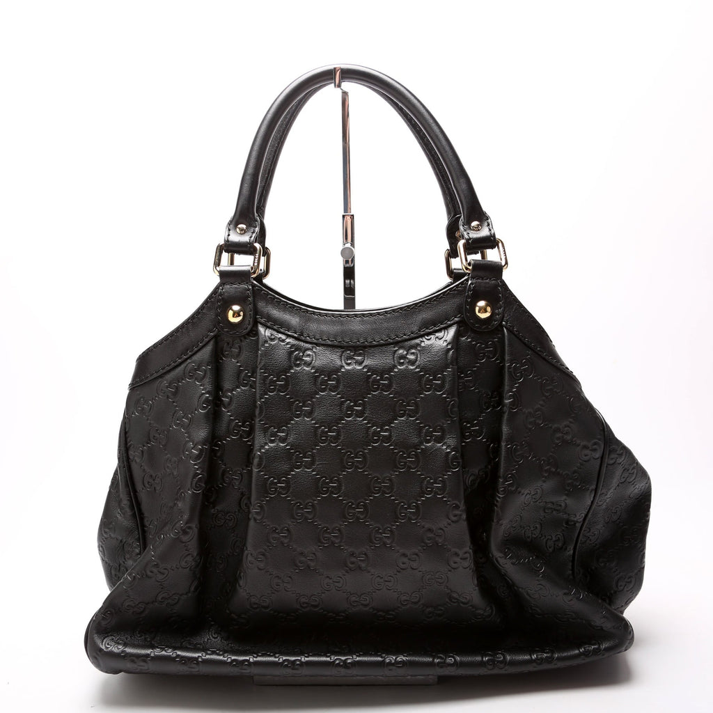 211944 Sukey GG Leather Medium Black