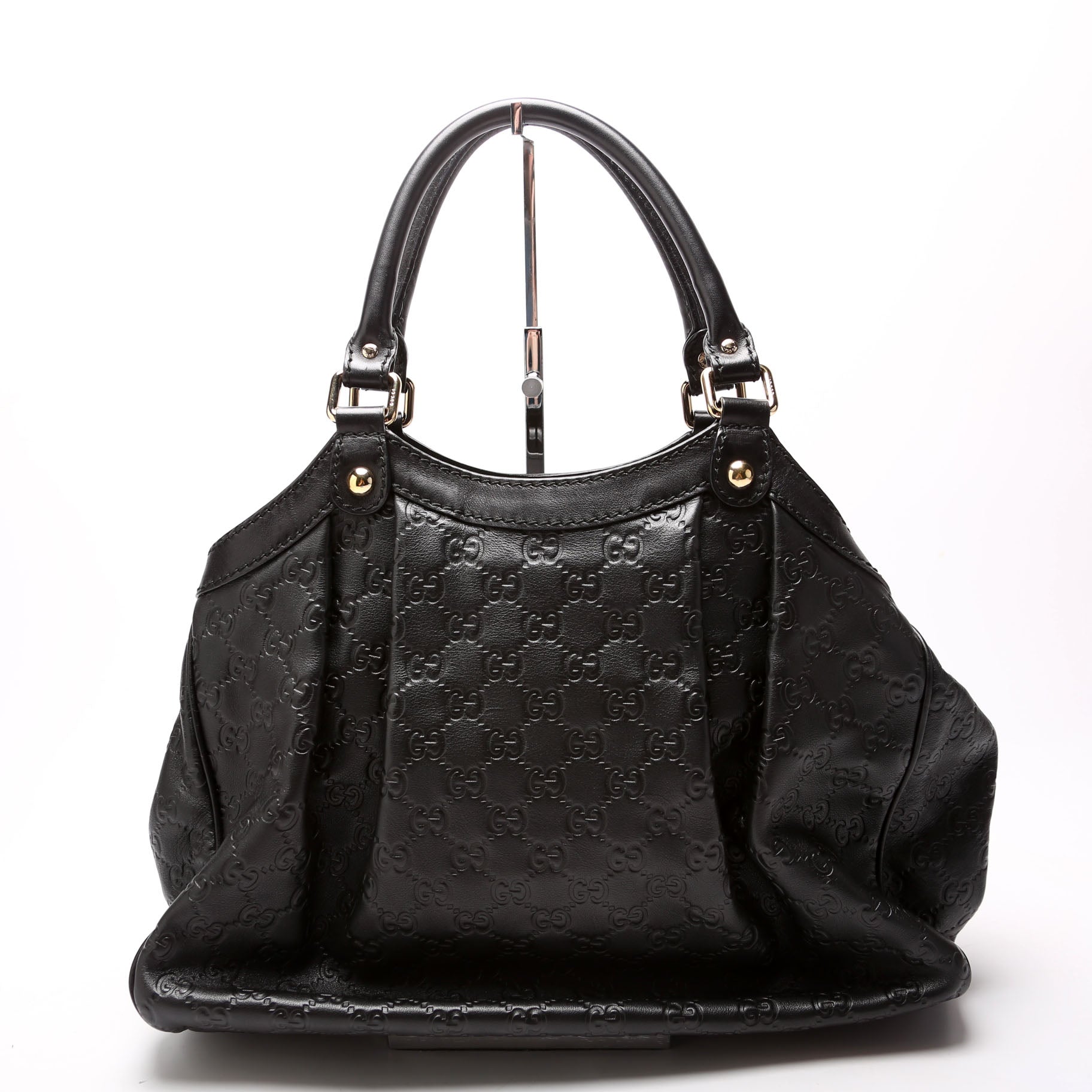 211944 Sukey GG Leather Medium Black