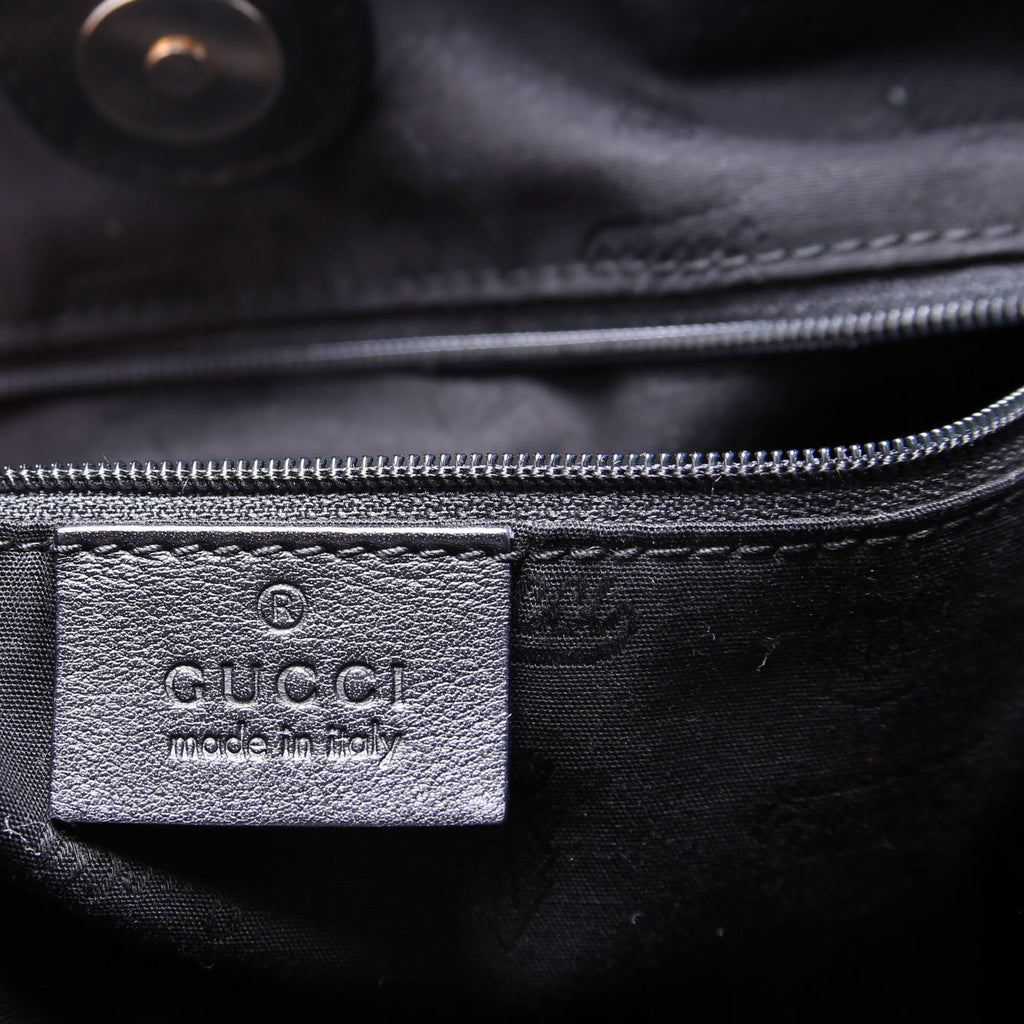 211944 Sukey GG Leather Medium Black