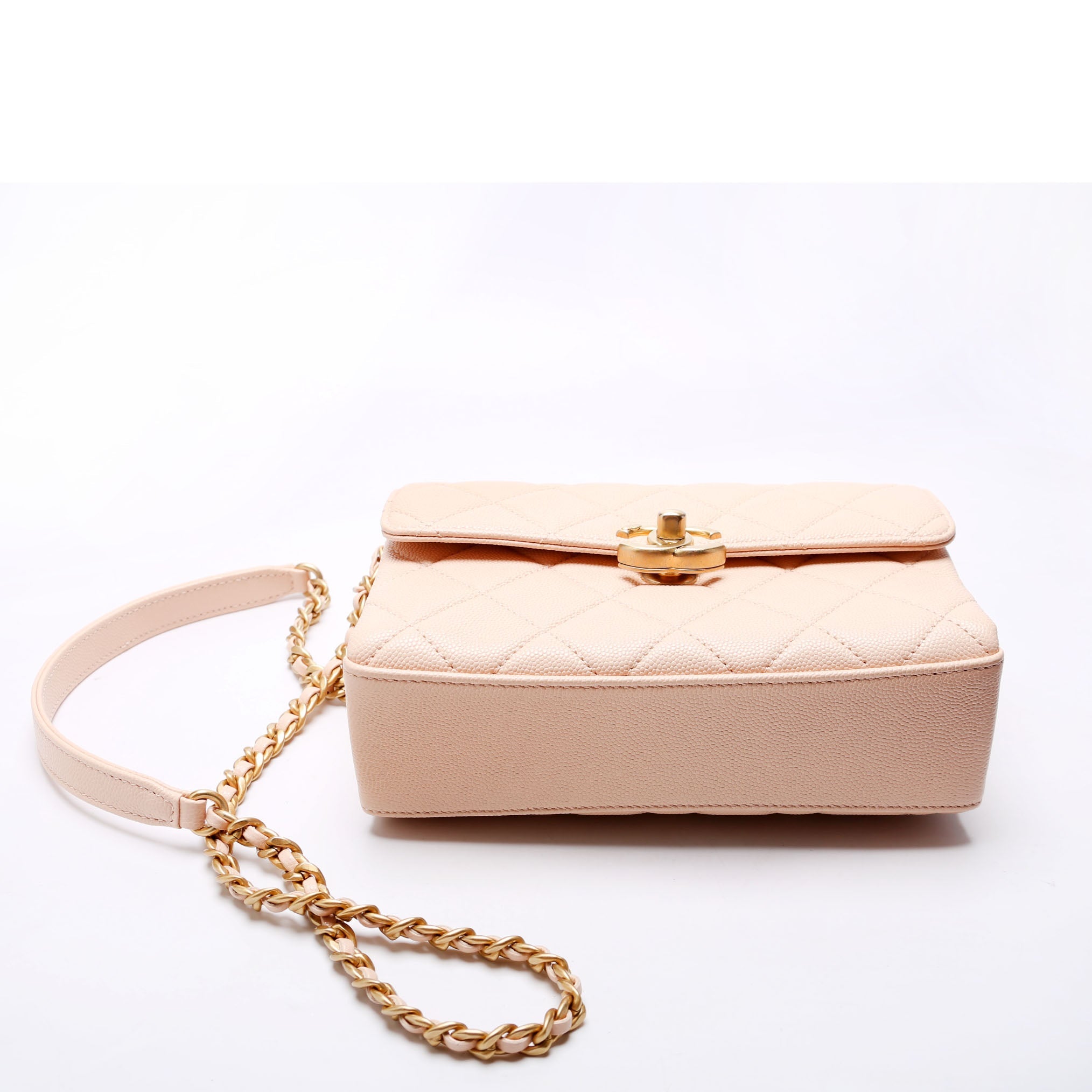 Carry Me Top Handle Caviar Small RFID Peach